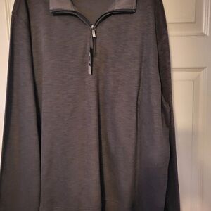 Van Heusen Charcoal Zip-Up Sweater Mens XXL